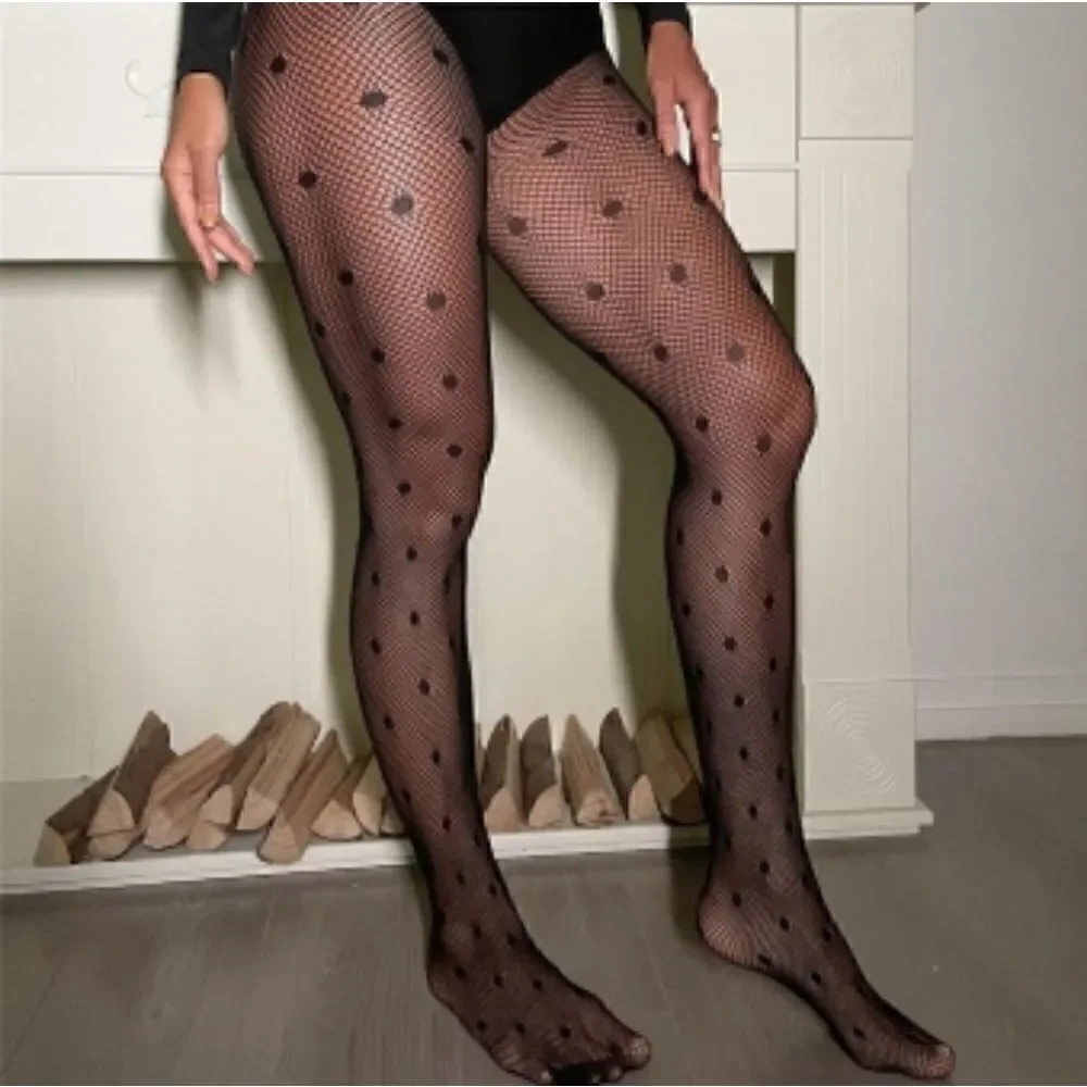 Black Sexy Lace Nets Ladies Stockings
